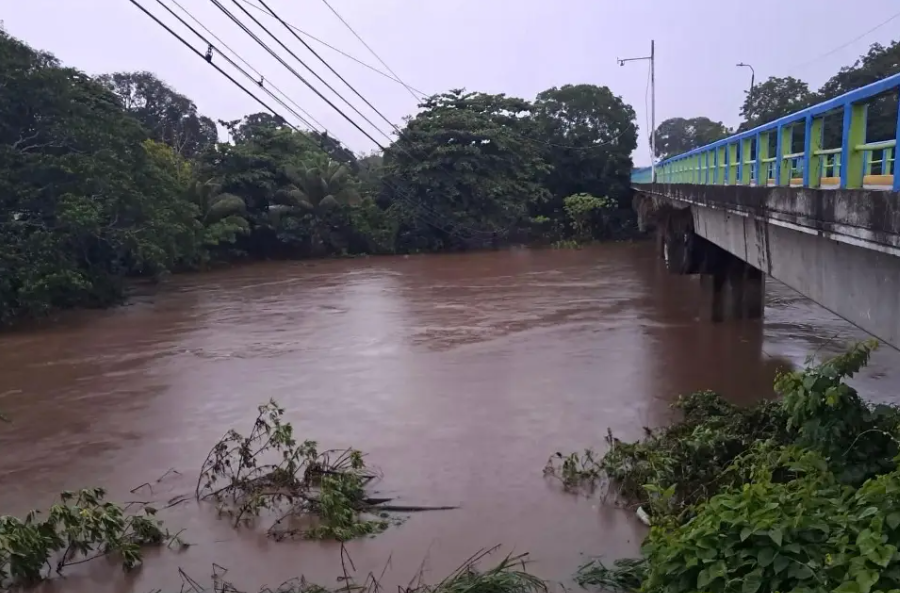 Así amanece el nivel del río Jamapa Formato Siete